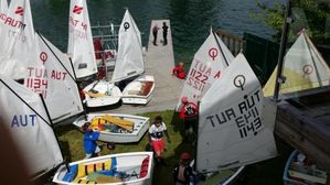 optimisten kindersegelboote am neufeldersee